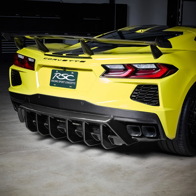 Evolution Wing Kit | Carbon Fiber | C8 Corvette